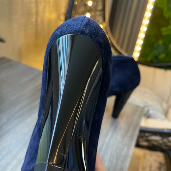 Balenciaga Suede Navy Ankle boots - Picture 2 of 9